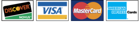 We accept Visa, Mastercard, Discover & Amex. We also have an ATM machine in our building.